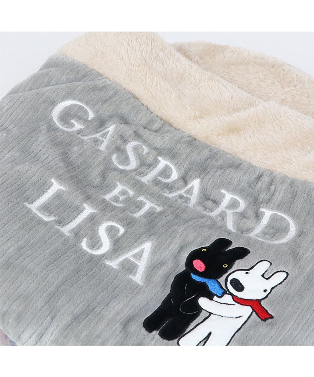 PET PARADISE リサとガスパール 丸型寝袋 遠赤外線 《であい柄》 50cm 