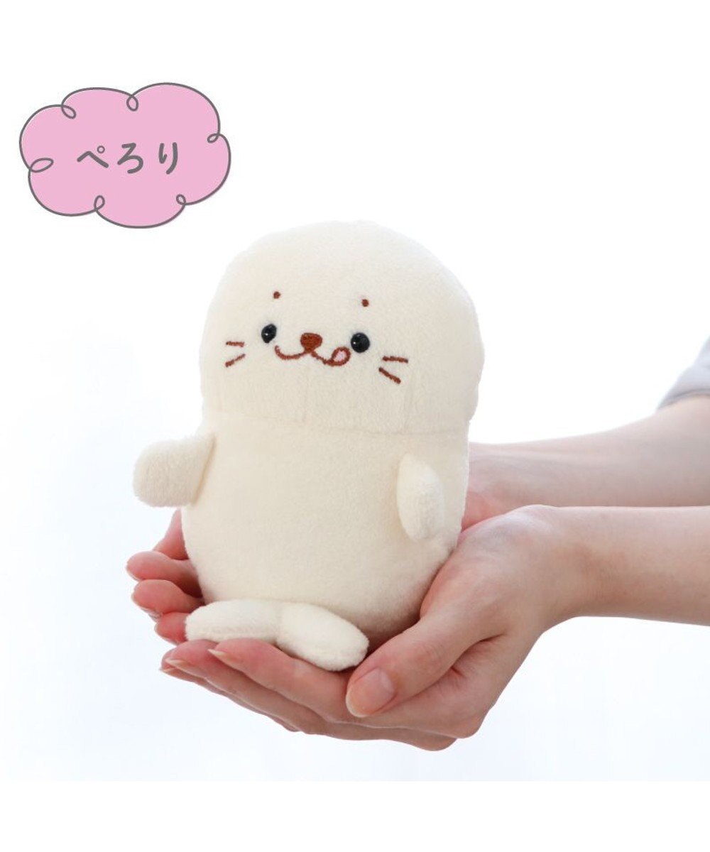 Mother garden しろたん ついてきちゃう ぬいぐるみ キーホルダー 《ぺろりついたん》 