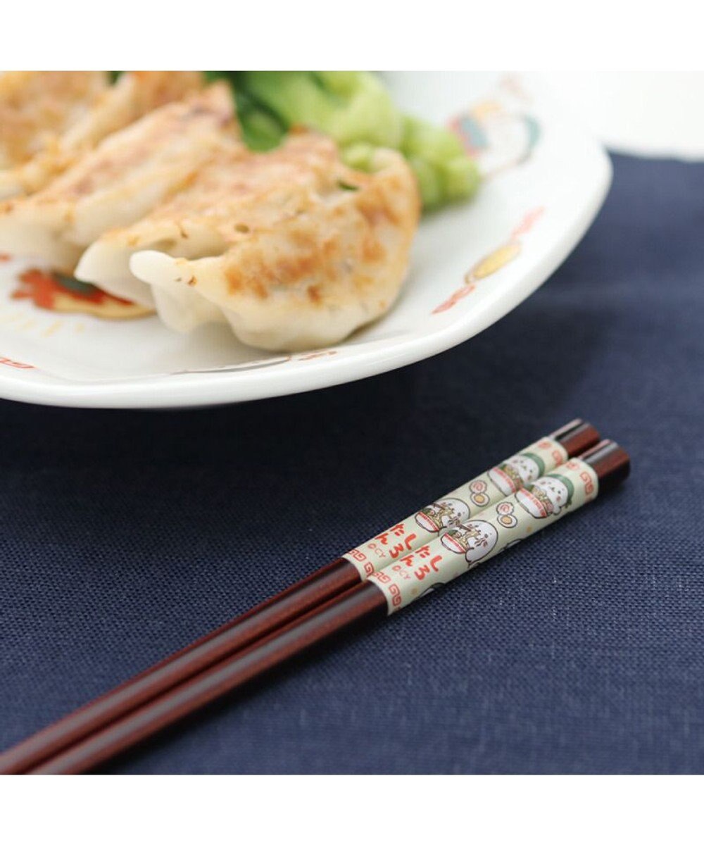 Mother garden しろたん 木製箸 21㎝ 《中華柄》単品 