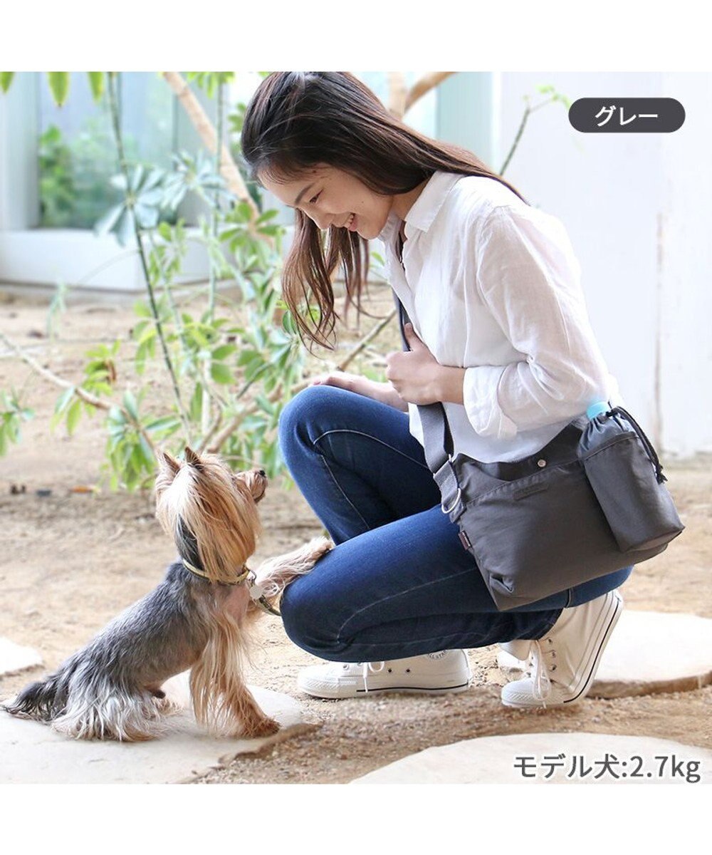 PET PARADISE ペットパラダイス お散歩ショルダーバッグ ≪グレー≫ 