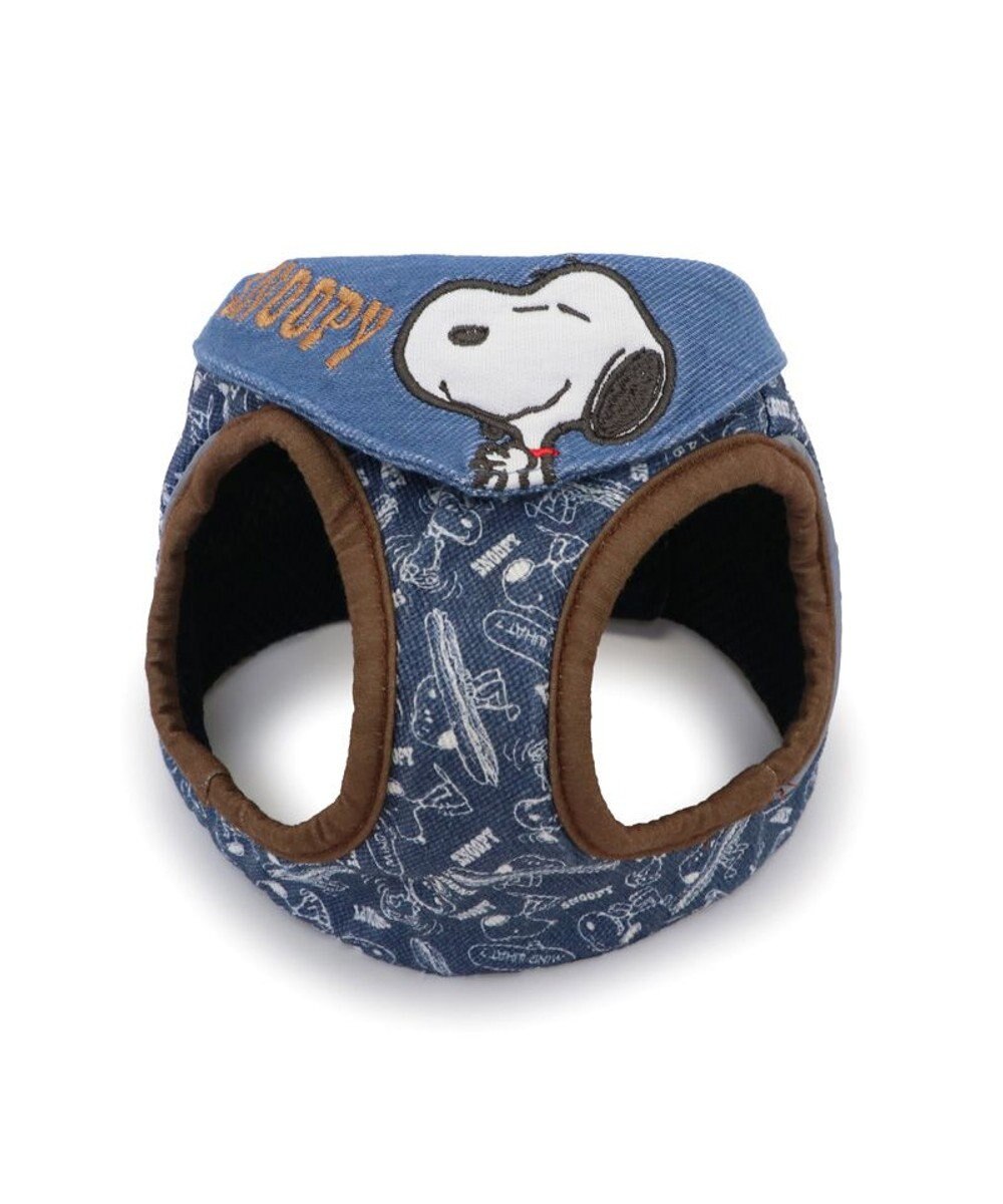 PET PARADISE スヌーピー ベストハーネス 《デニム風》 Ｌ 大型犬 