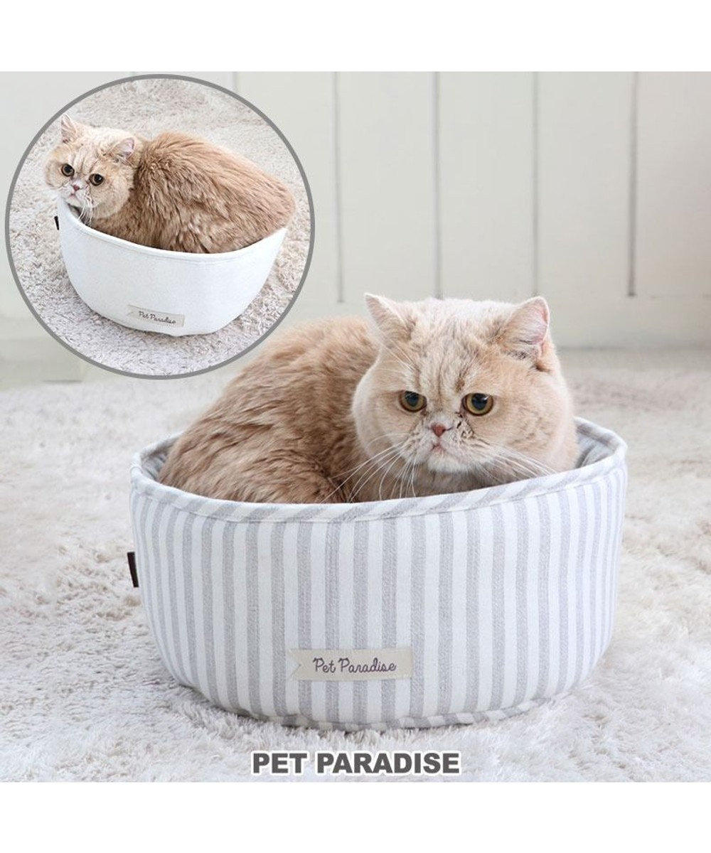 PET PARADISE 猫 ベッド おしゃれ 丸型 カドラー (30cm) 