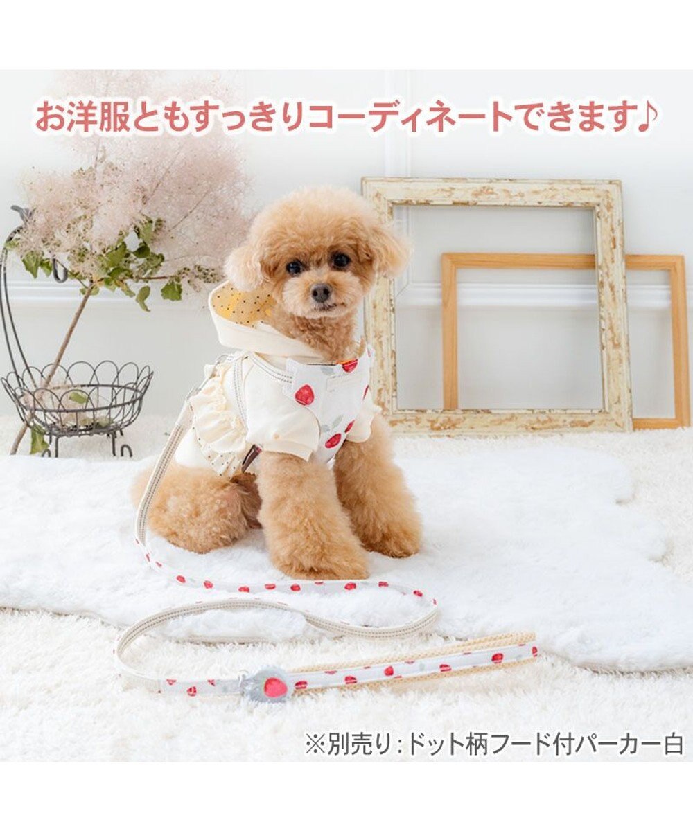 PET PARADISE ペットパラダイス スリム ハーネス＆リード 《苺総柄》 Ｓ 小型犬 