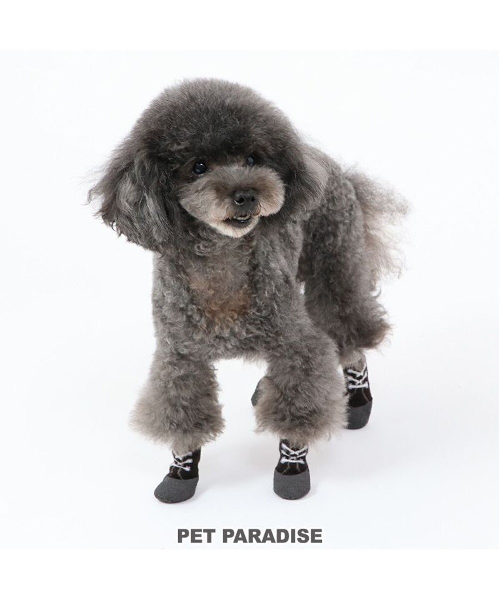 PET PARADISE 犬 靴 靴下 フィットシューズ 【ＳＳ】 《グリーン / ブラウン》 
