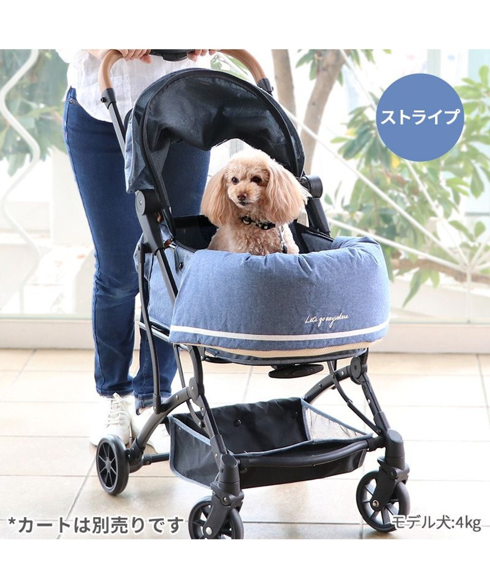PET PARADISE ペットパラダイス クール カートクッション  《ストライプ柄》 