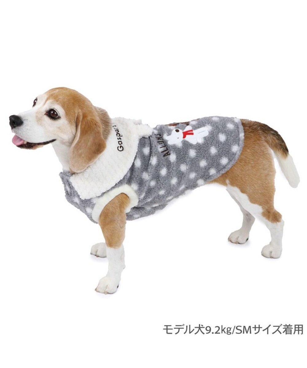PET PARADISE リサとガスパール 水玉ボアベスト 中型犬 