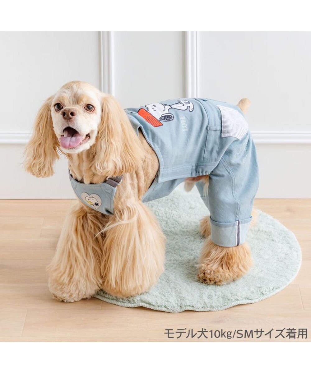 PET PARADISE スヌーピー ライトデニム オーバーオール 中型犬 大型犬 