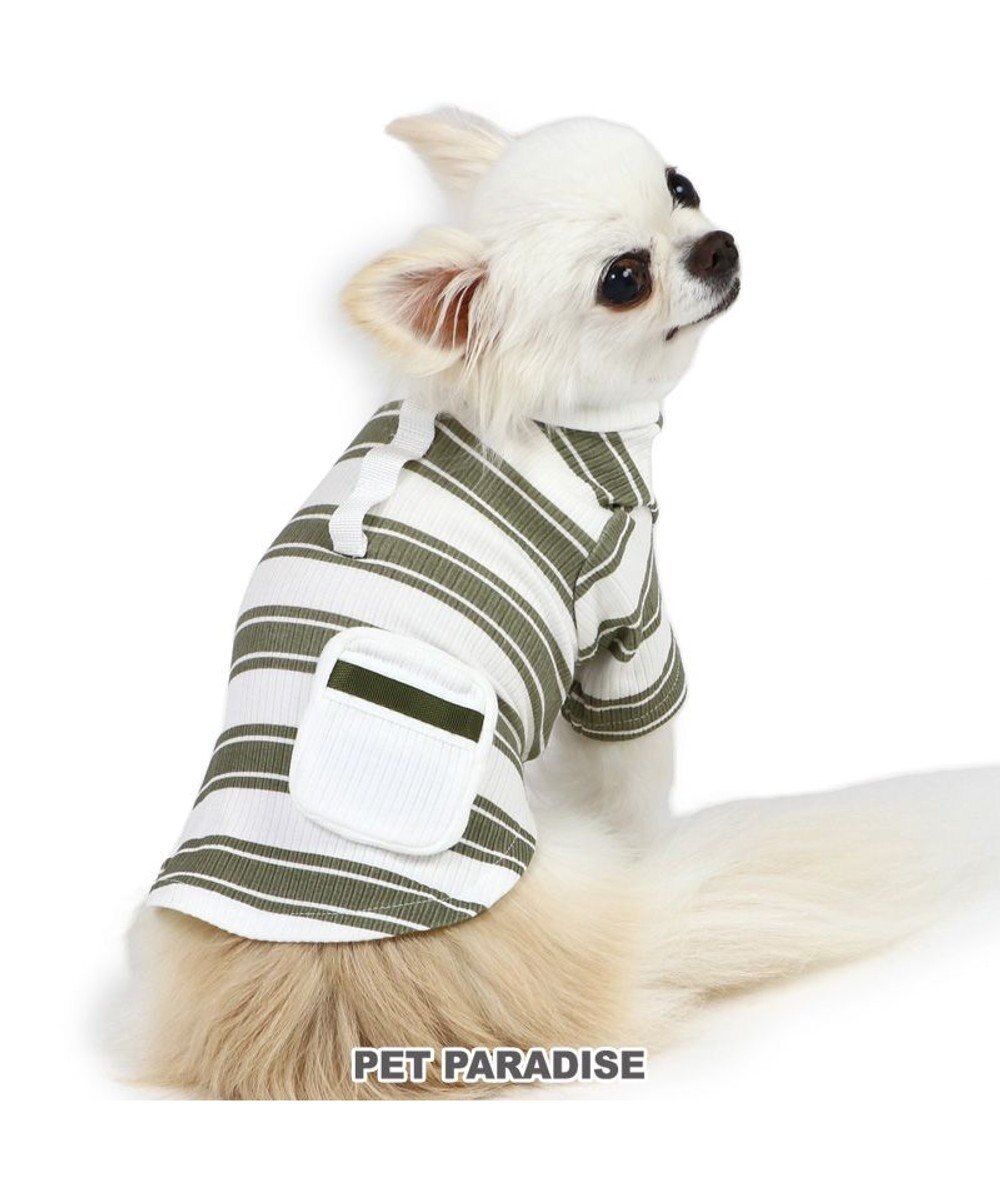 PET PARADISE ペットパラダイス 縞のびのびリブＴシャツ 小型犬 