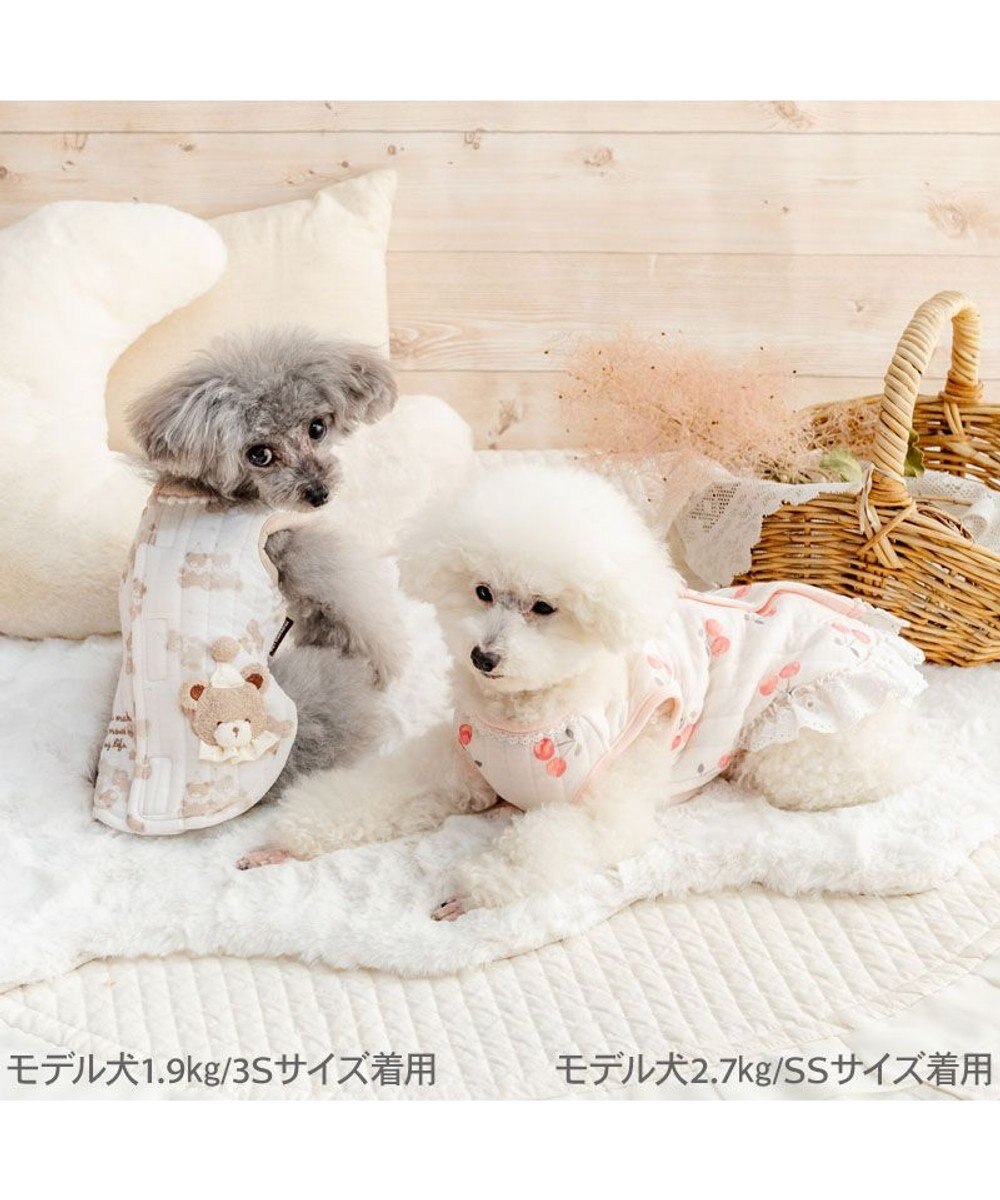 PET PARADISE ペットパラダイス くまちゃん 仲良し柄 ふわりとキルトベスト小型犬 