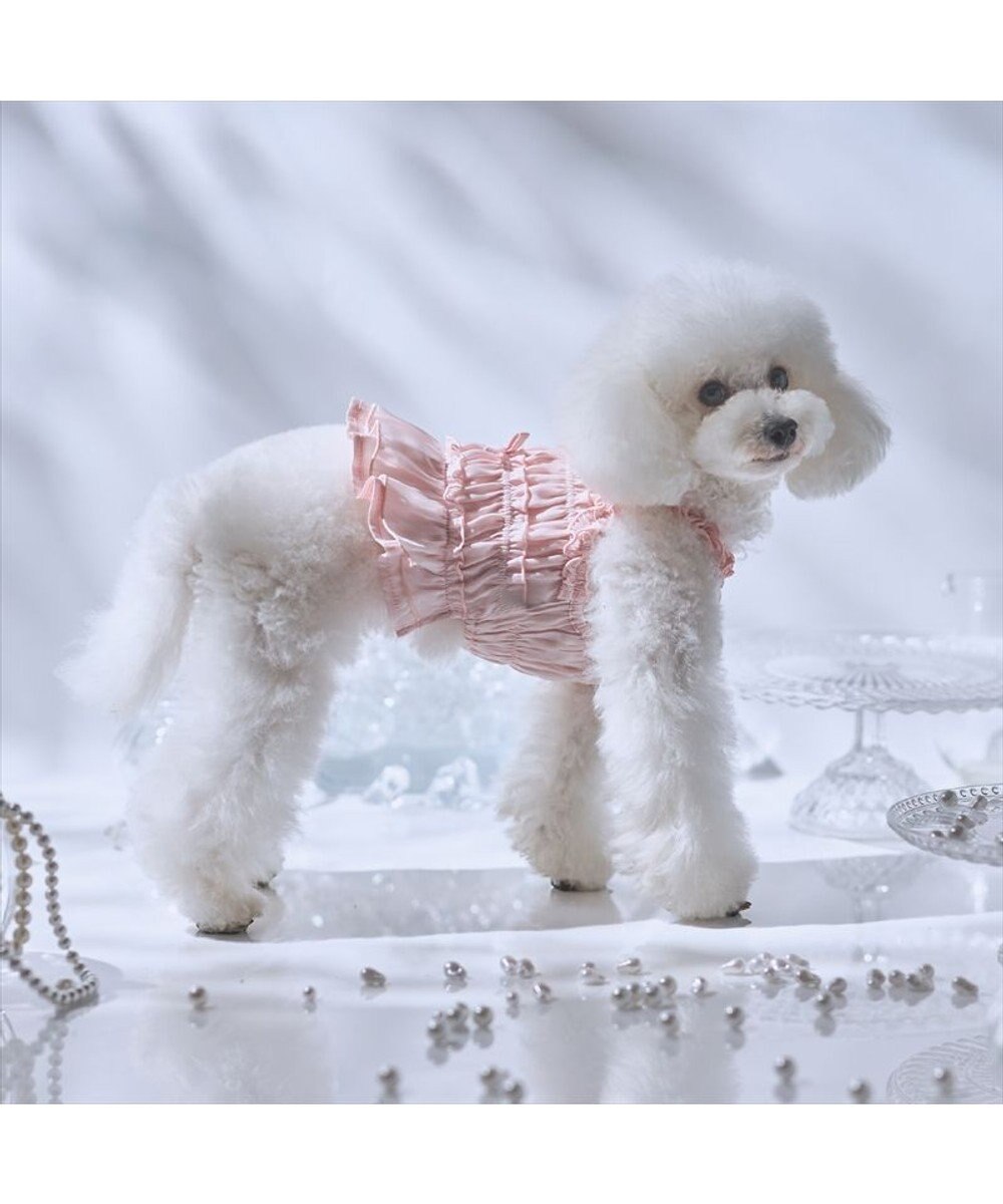PET PARADISE cherircouture シャーリング キャミソール 《ピンク》 小型犬 