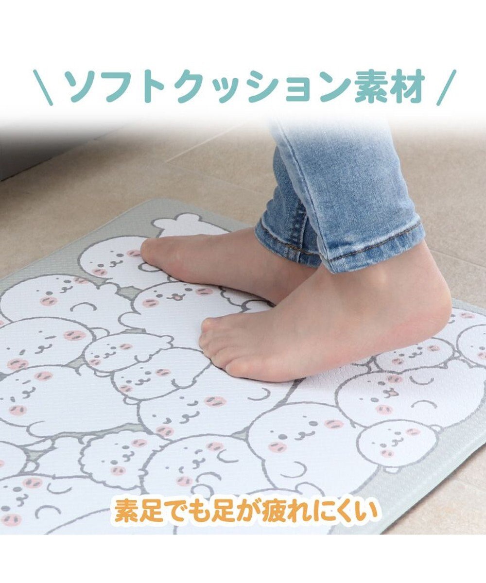 Mother garden しろたん 拭ける キッチンマット Ｓ 45cm×60cm 