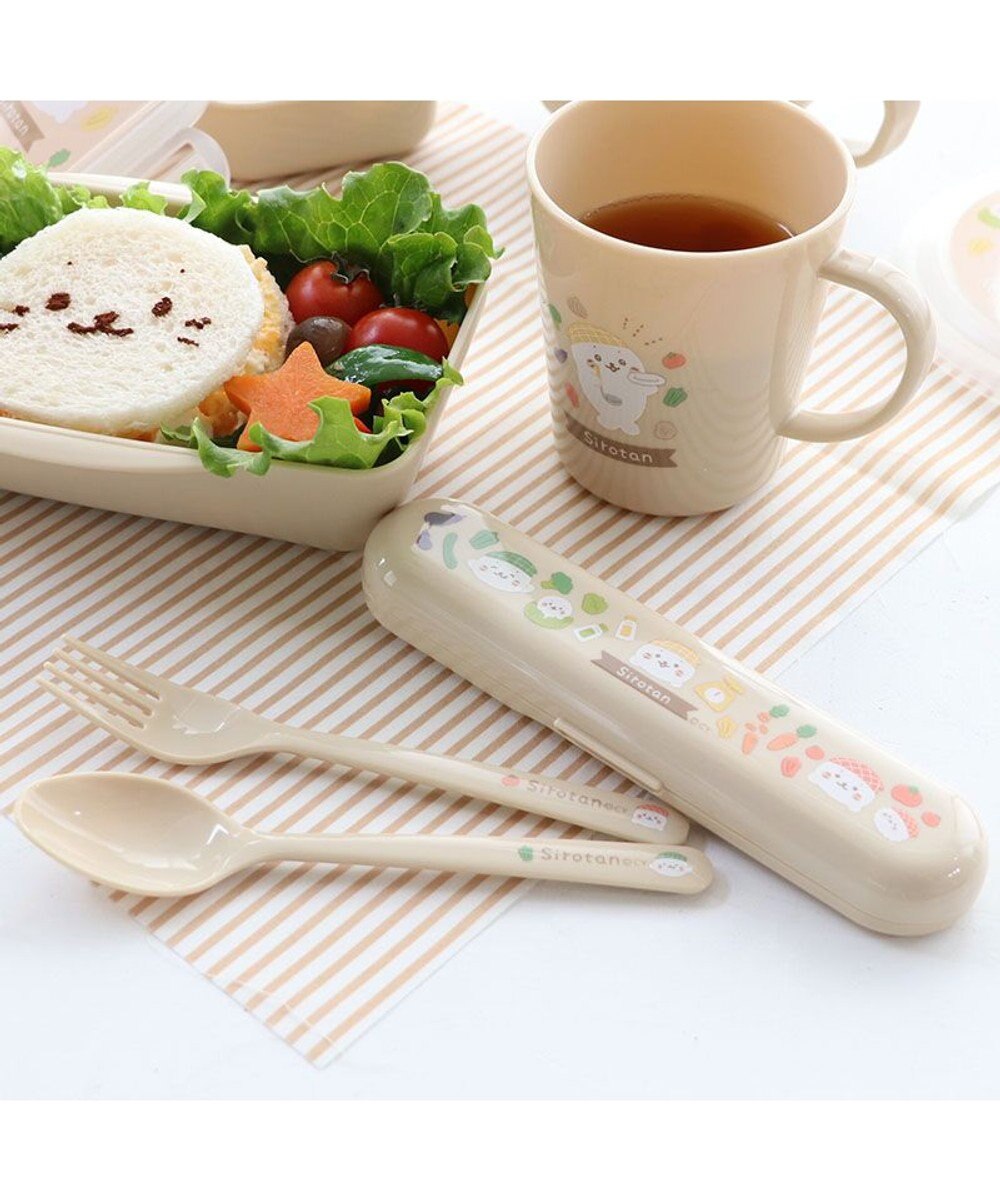 Mother garden しろたん スプーン&フォークセット キッチン柄 ケース付き 日本製 