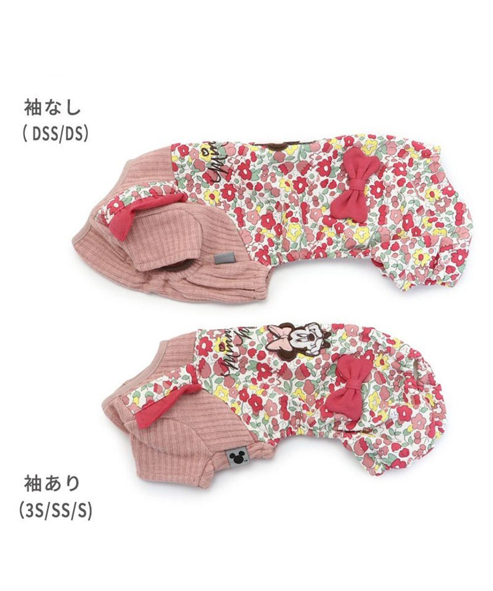 PET PARADISE 犬の服 犬 服 秋冬 ディズニー ミニーマウス ロンパース 【小型犬】 花柄 
