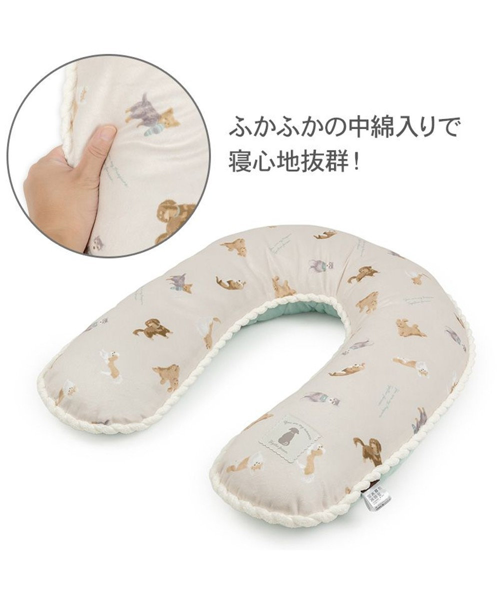 PET PARADISE ペットパラダイス makokoro Ｕ字クッション 《犬柄》 