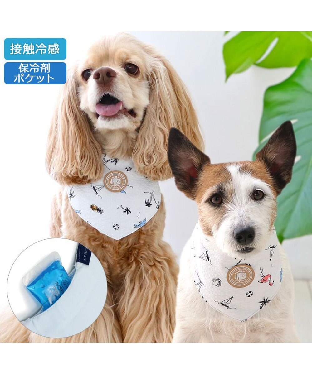 PET PARADISE J.PRESS リップル クールバンダナ 小型犬 
