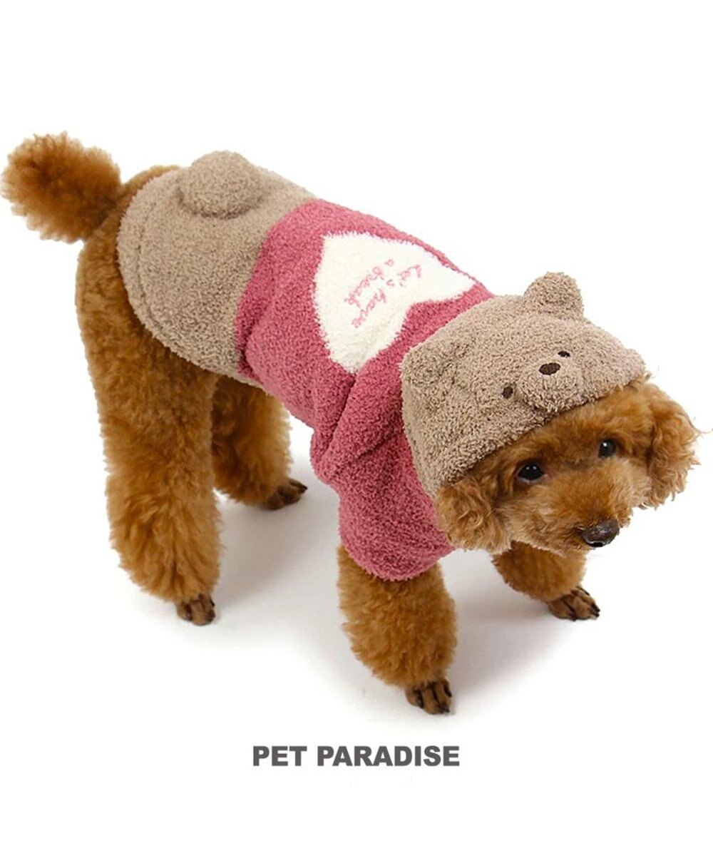 PET PARADISE ペットパラダイス くま もこふわパーカー 小型犬 