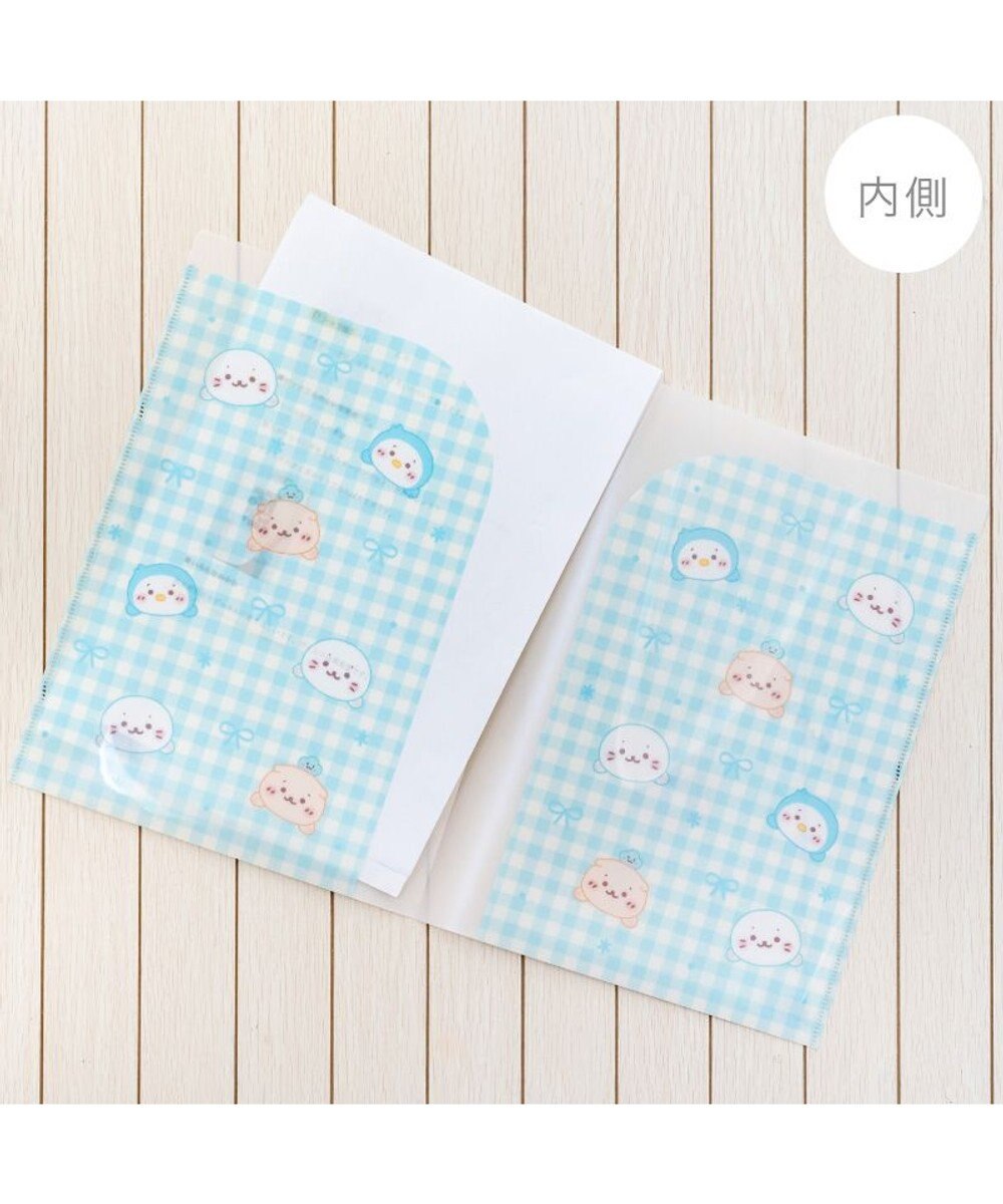 Mother garden しろたん A4見開きクリアファイル 2枚セット 《水色/ 白色》 