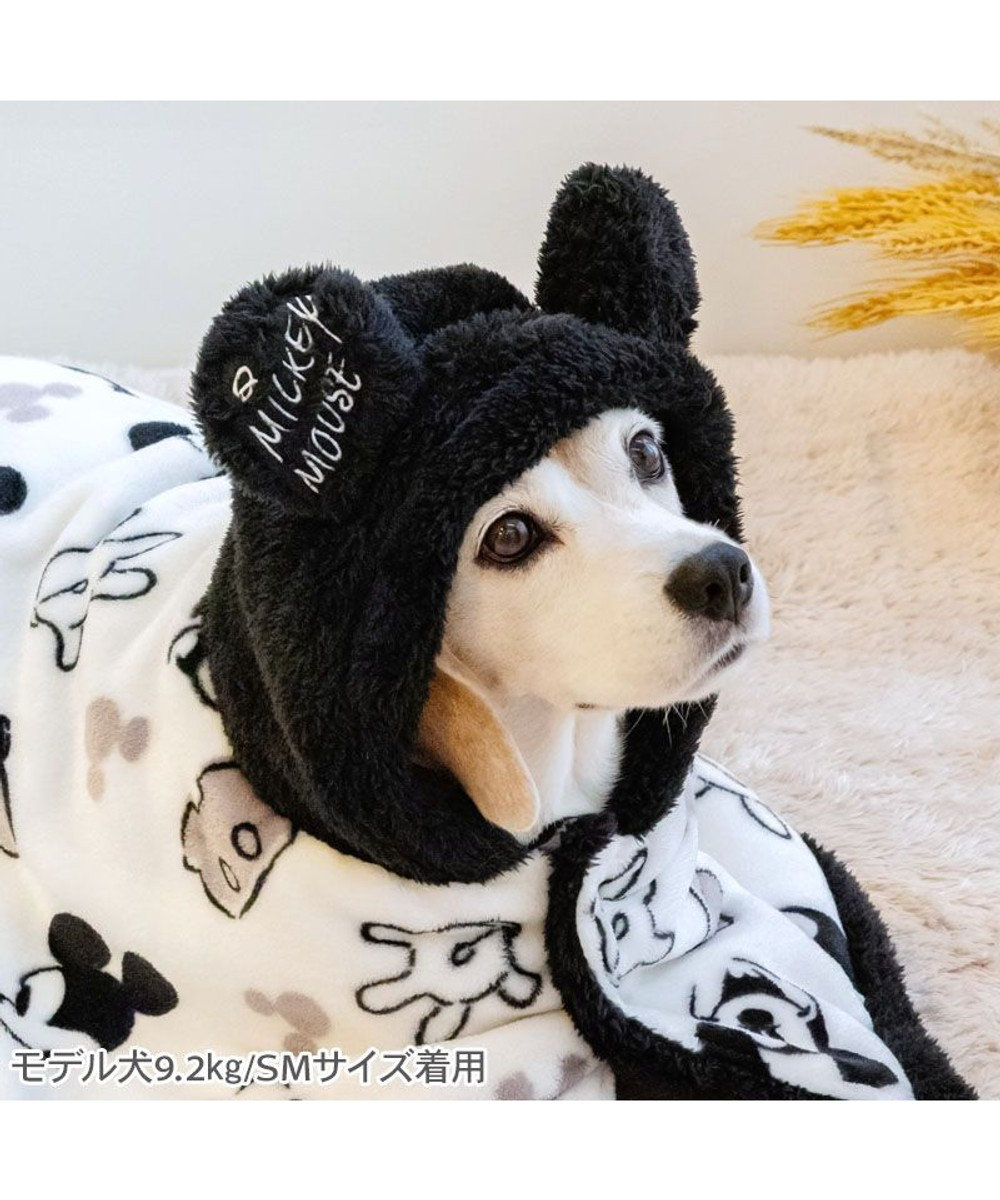 PET PARADISE ディズニー ミッキーマウス 白黒 着る毛布 中型犬 