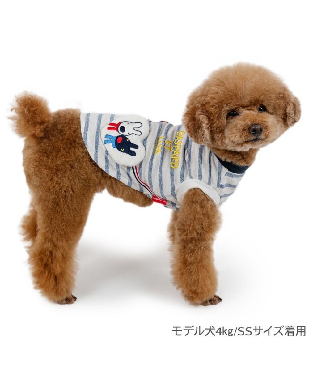 PET PARADISE リサとガスパール ボーダーハートＴシャツ 小型犬 