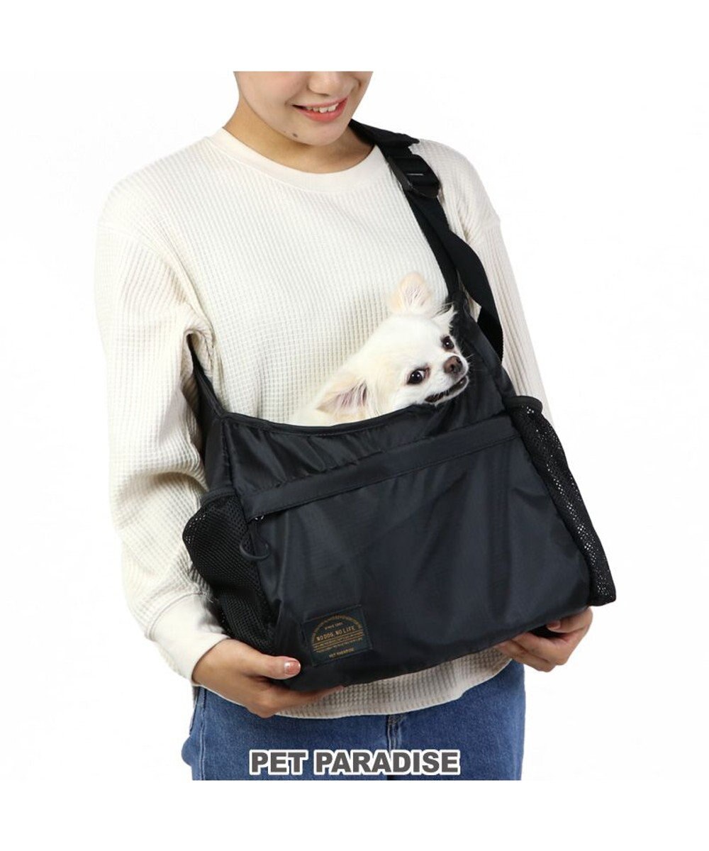 PET PARADISE キャリーバッグ スリング 超小型犬 四角 ブラック 