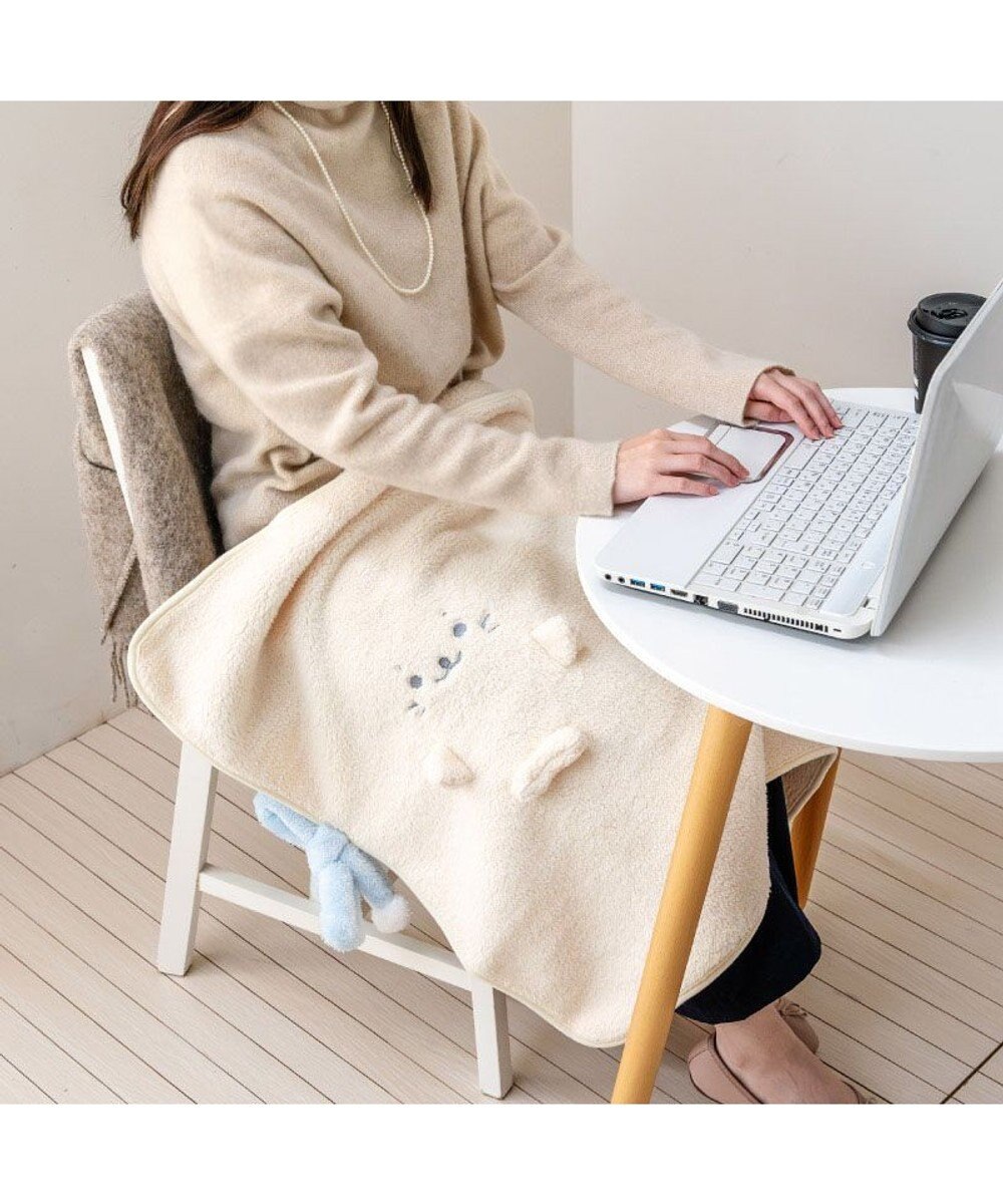 Mother garden しろたん マフラー くるっとひざ掛け 