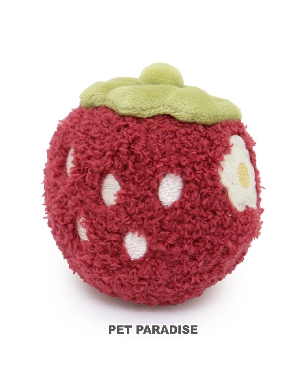PET PARADISE ペットパラダイス ふわころトイ 《いちご  レッド》 小型犬 