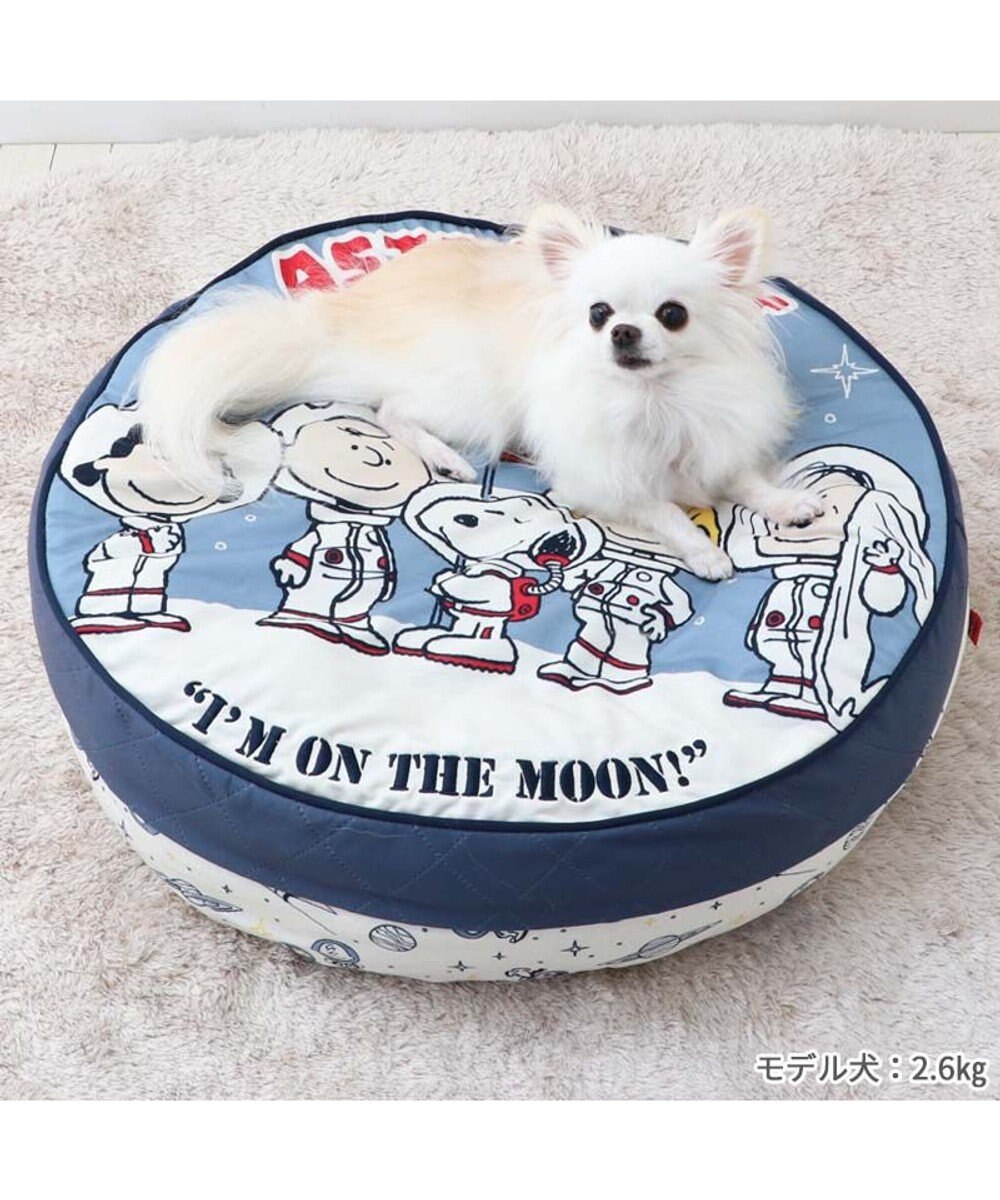 PET PARADISE スヌーピー 丸型 クッション 《アストロノーツ柄》 