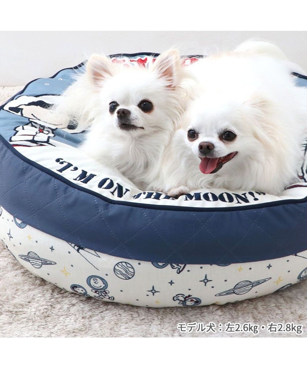 PET PARADISE スヌーピー 丸型 クッション 《アストロノーツ柄》 