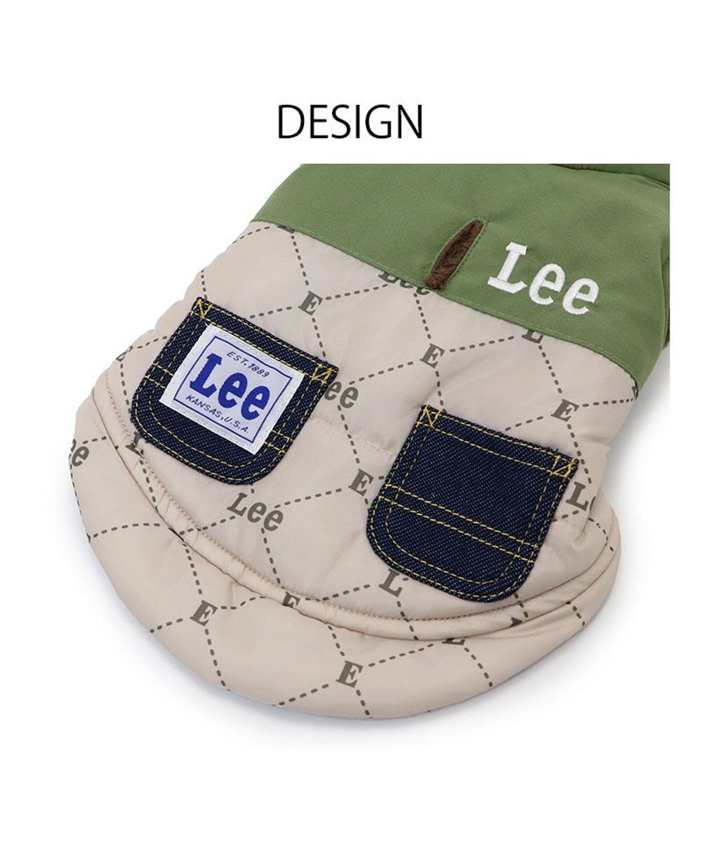 PET PARADISE LEE 綿入ベスト モノグラム 《カーキー》 中型犬 大型犬 