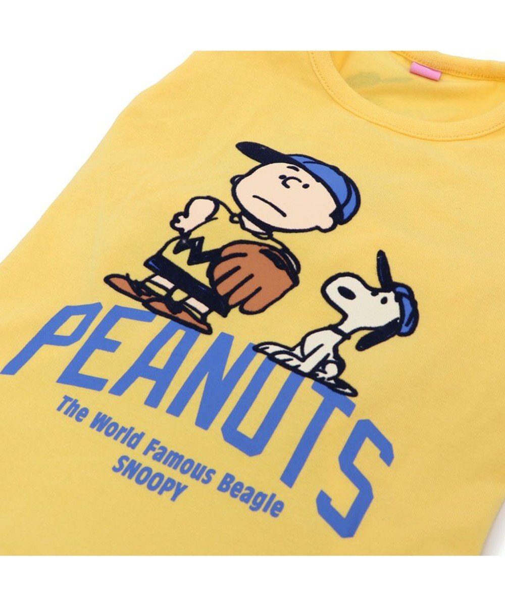 PET PARADISE スヌーピー Tシャツ 《ファインプレー柄》 黄色 中型犬 大型犬 