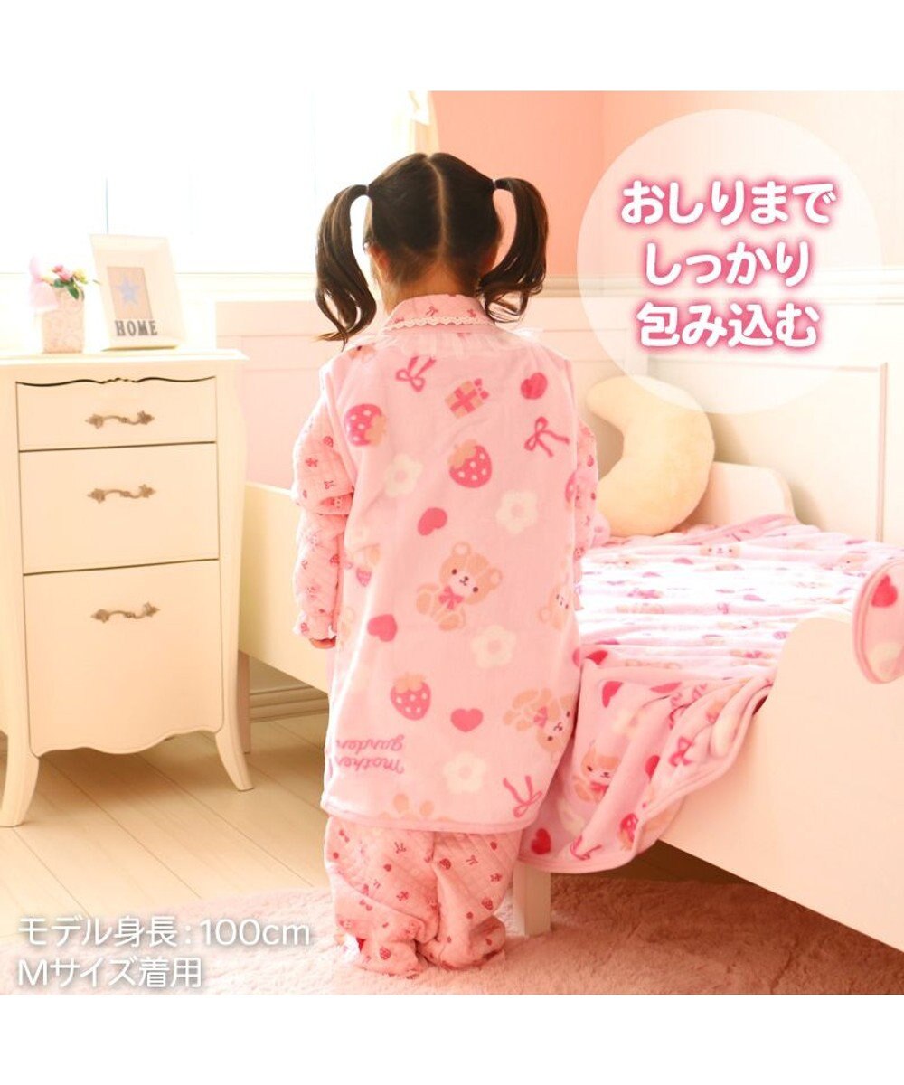 Mother garden マザーガーデン くまちゃん柄 ふわふわ あったか キッズ スリーパー  100cm～120cm / 120cm～140cm 