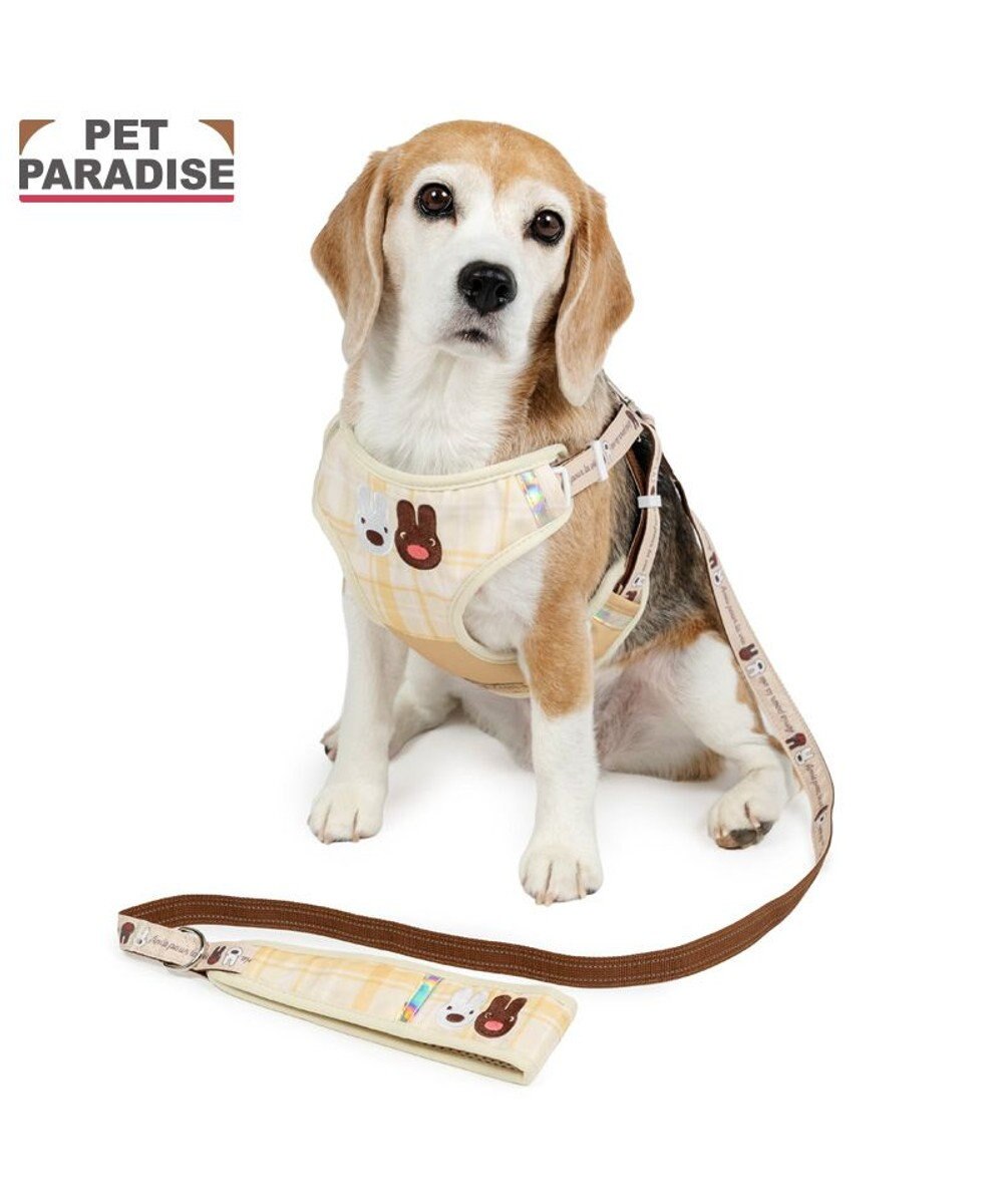 PET PARADISE リサとガスパール  ハーネス&リード ナチュラル Ｍ 大型犬 
