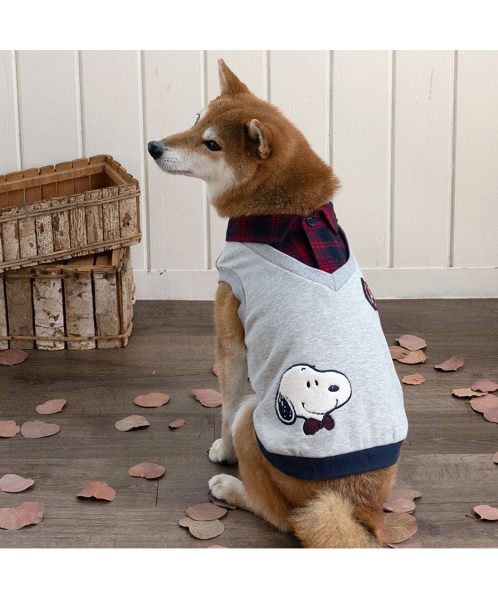 PET PARADISE スヌーピー おりこうトレーナー  グレー 中型犬 大型犬 