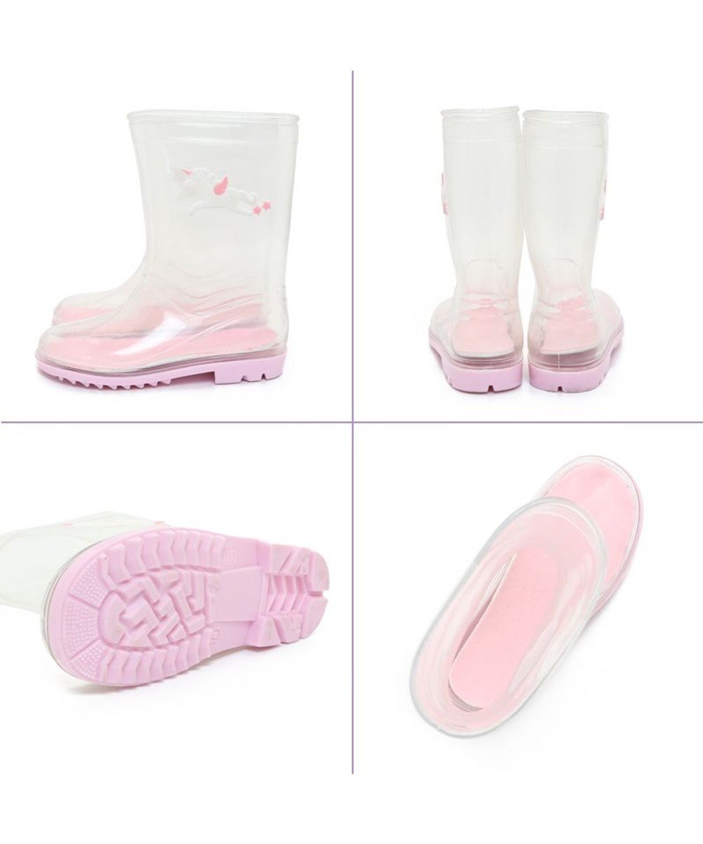 Mother garden マザーガーデン ユニコーン キッズ 長靴 靴下セット 《レインボー柄》 15/16/17/18/19/20cm 