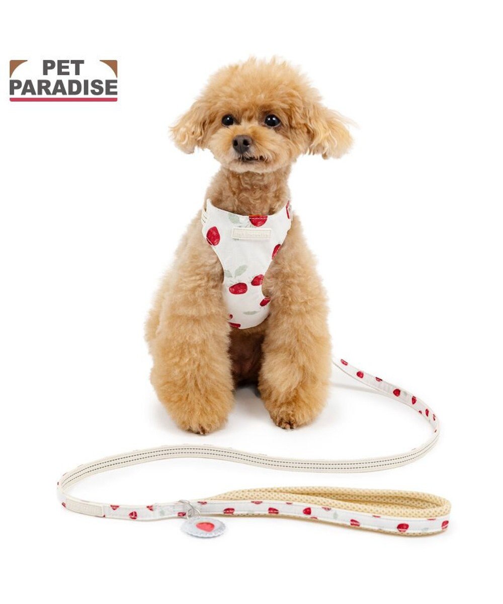 PET PARADISE ペットパラダイス スリム ハーネス＆リード 《苺総柄》 ＳＳ 小型犬 