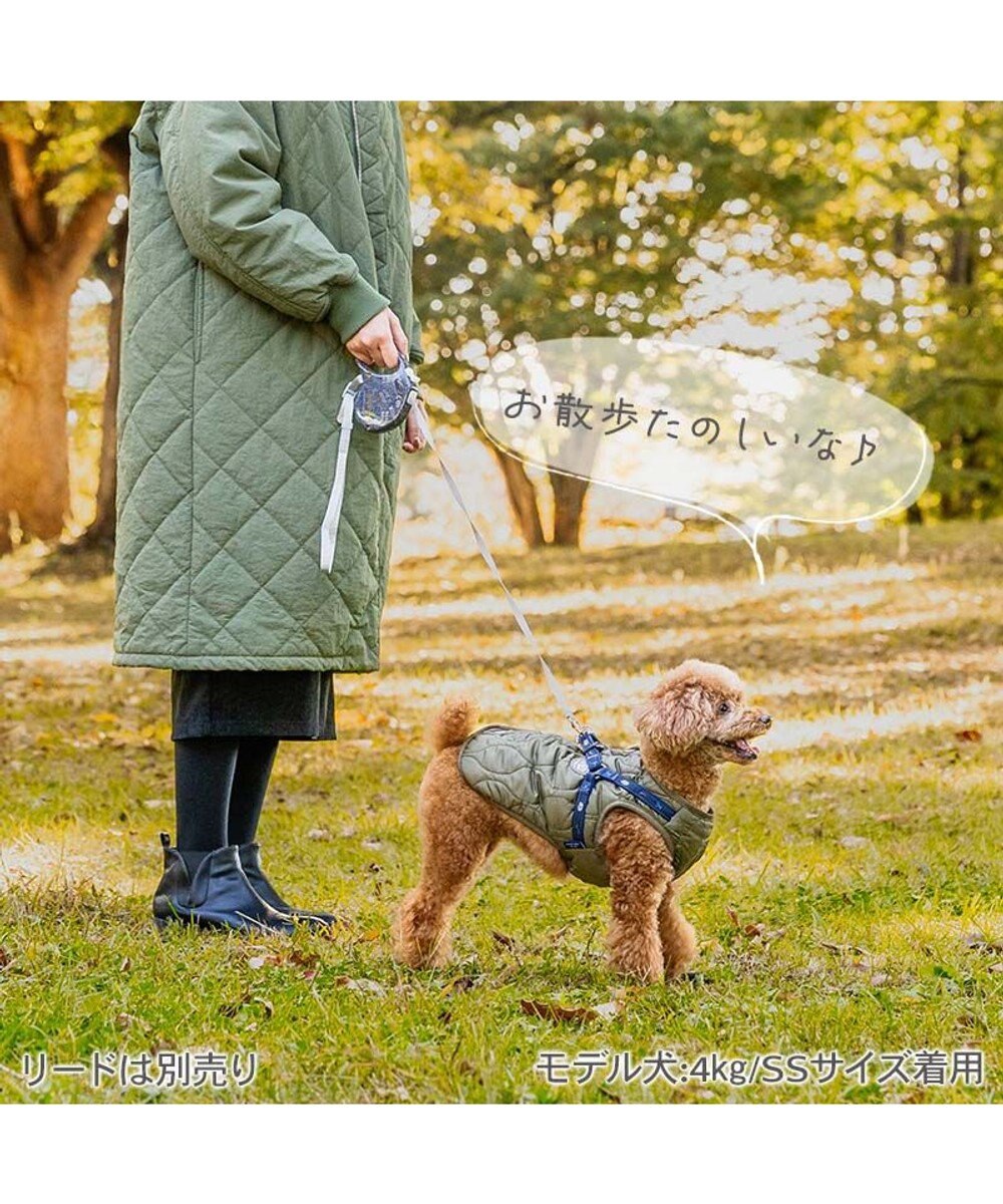 PET PARADISE J.PRESS  アウターハーネス オニオンシームステッチ 《カーキ》 小型犬 