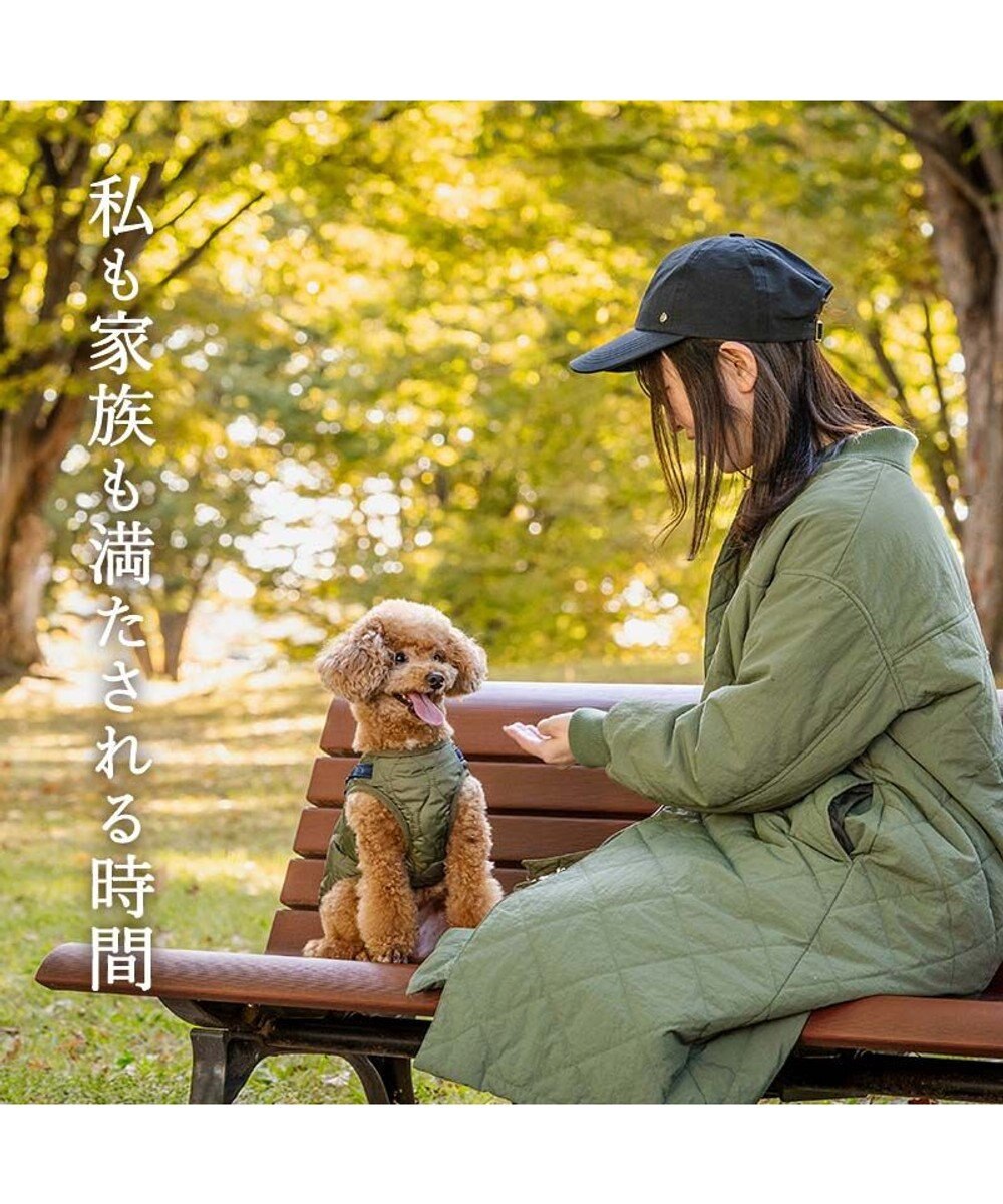 PET PARADISE J.PRESS  アウターハーネス オニオンシームステッチ 《カーキ》 小型犬 