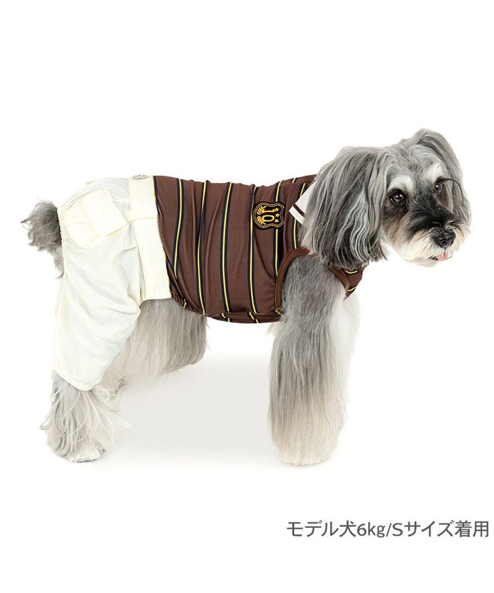 PET PARADISE ペットパラダイス ボーダー エコメイド パンツつなぎ 小型犬 