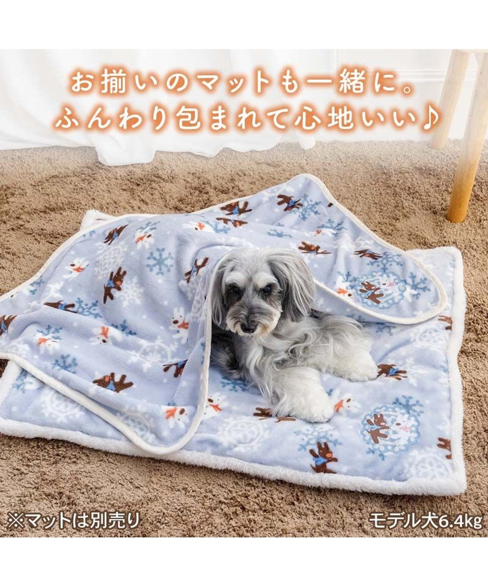 PET PARADISE リサとガスパール ボア ブランケット 《雪編み柄》 