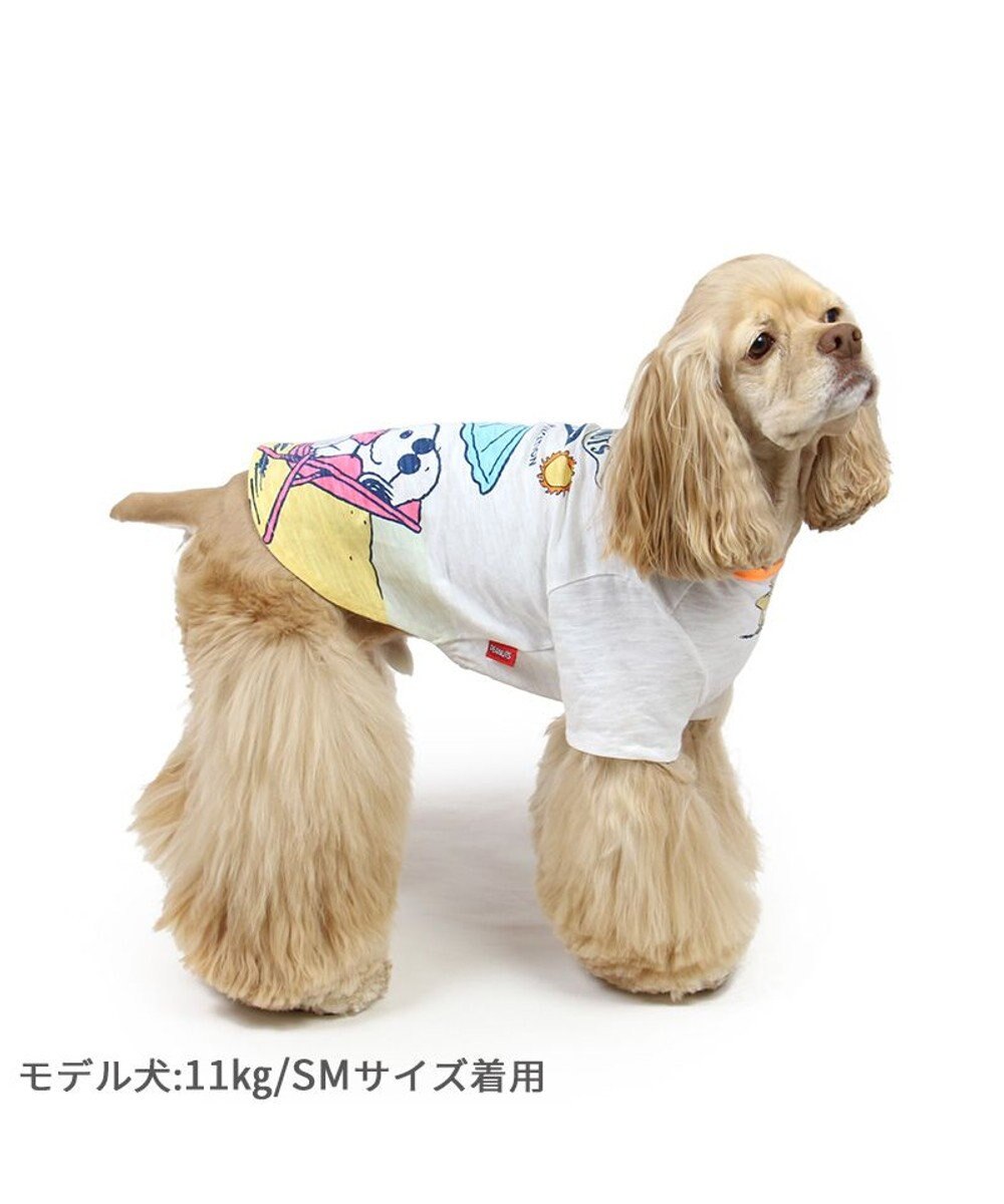 PET PARADISE スヌーピー UV反応 色が変わるTシャツ 《ビーチ柄》 中型犬 大型犬 