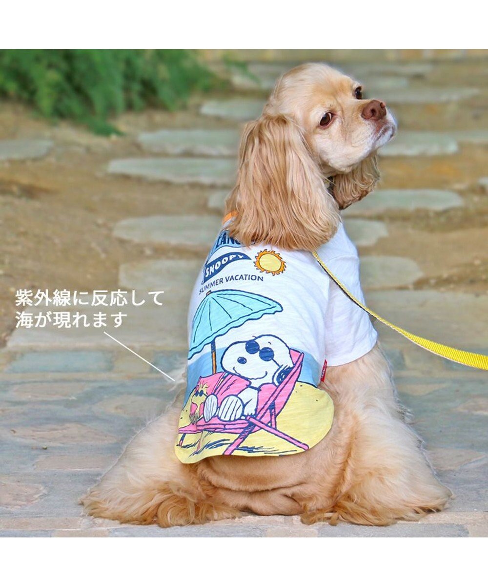 PET PARADISE スヌーピー UV反応 色が変わるTシャツ 《ビーチ柄》 中型犬 大型犬 