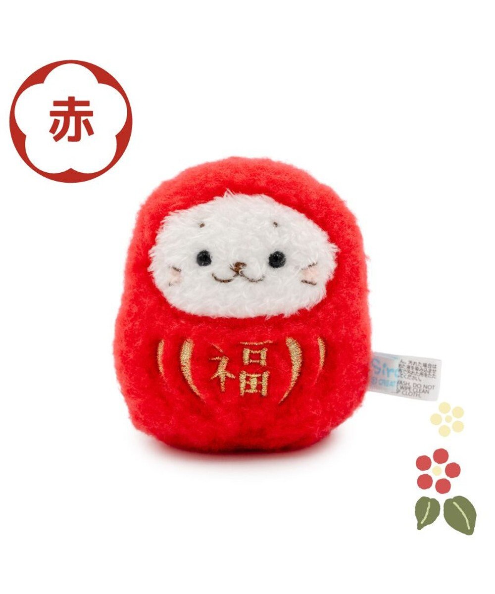 Mother garden しろたん 福だるま マスコット 《赤色》 単品 