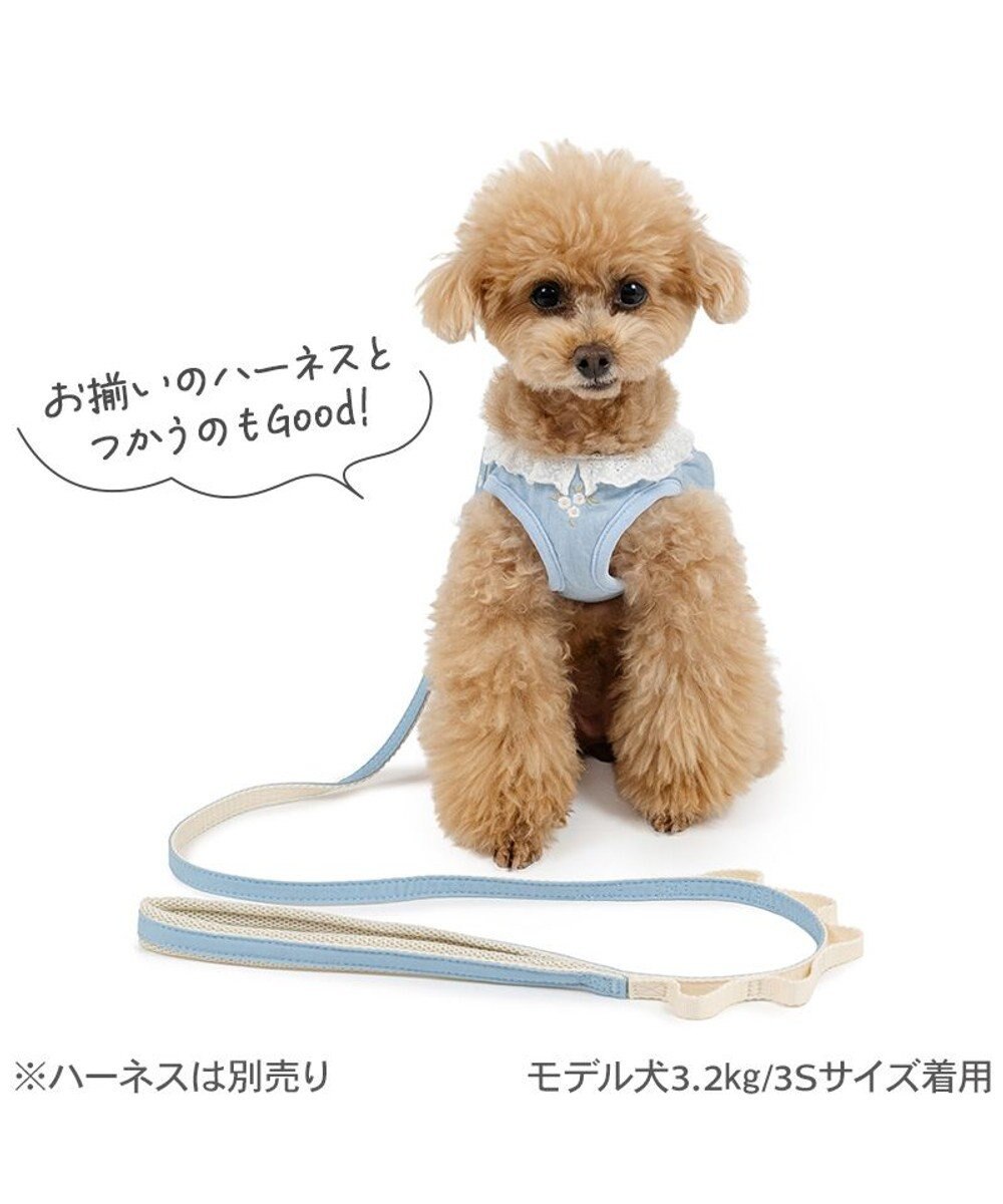 PET PARADISE ペットパラダイス 小花柄 デニム リード ３Ｓ 小型犬 