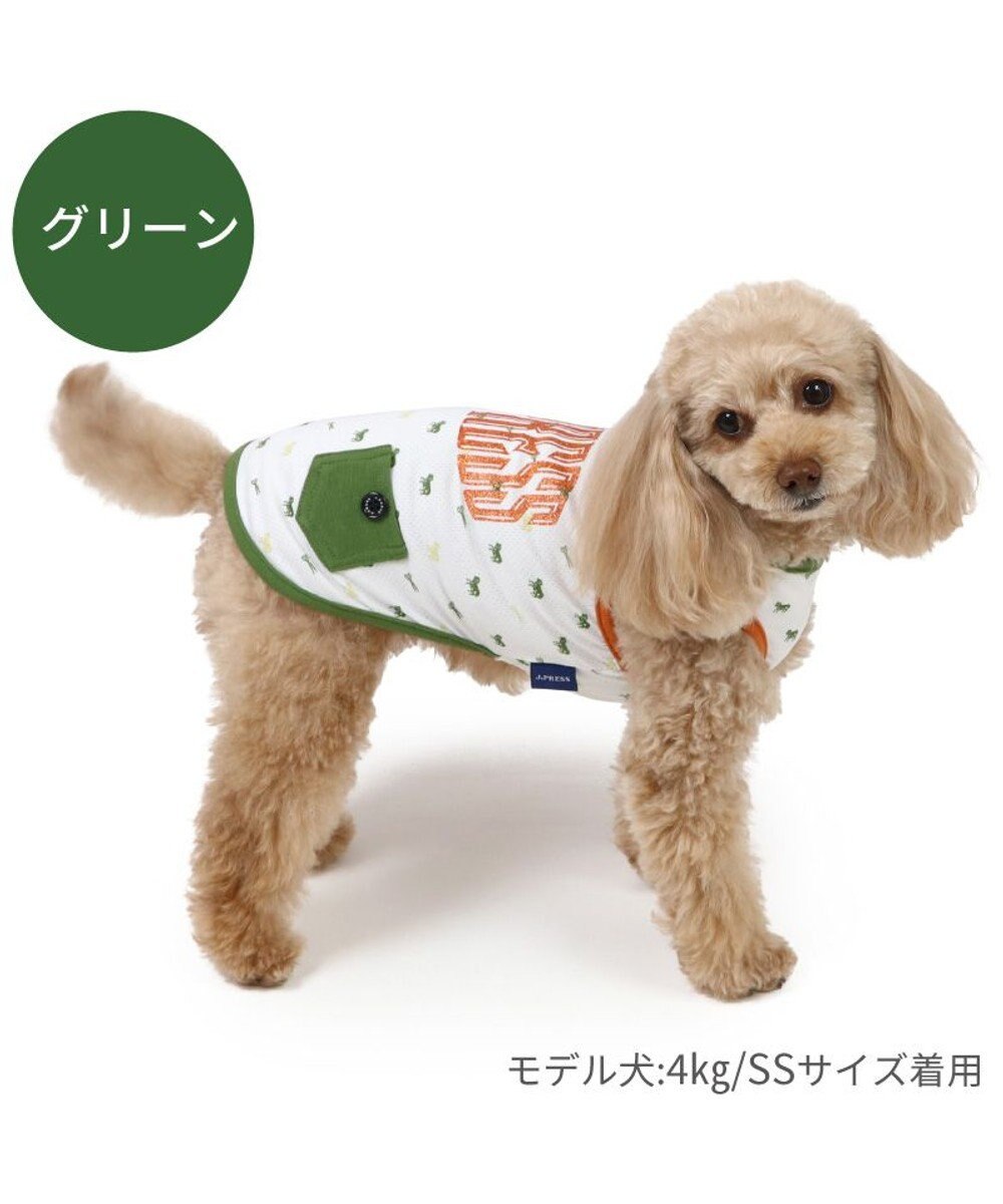 PET PARADISE J.PRESS エコメイド タンクトップ 《羊柄 グリーン》 小型犬 