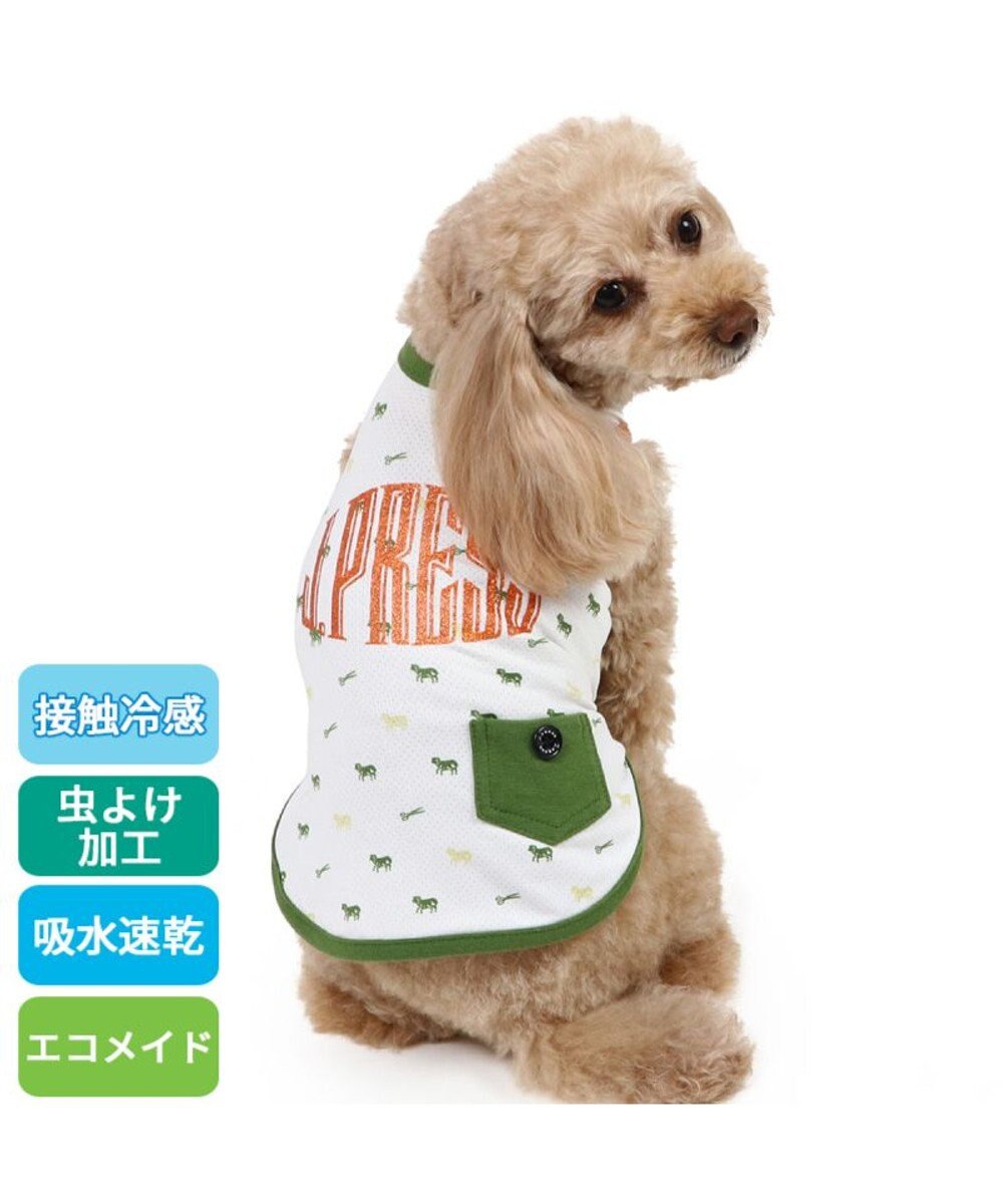 PET PARADISE J.PRESS エコメイド タンクトップ 《羊柄 グリーン》 小型犬 