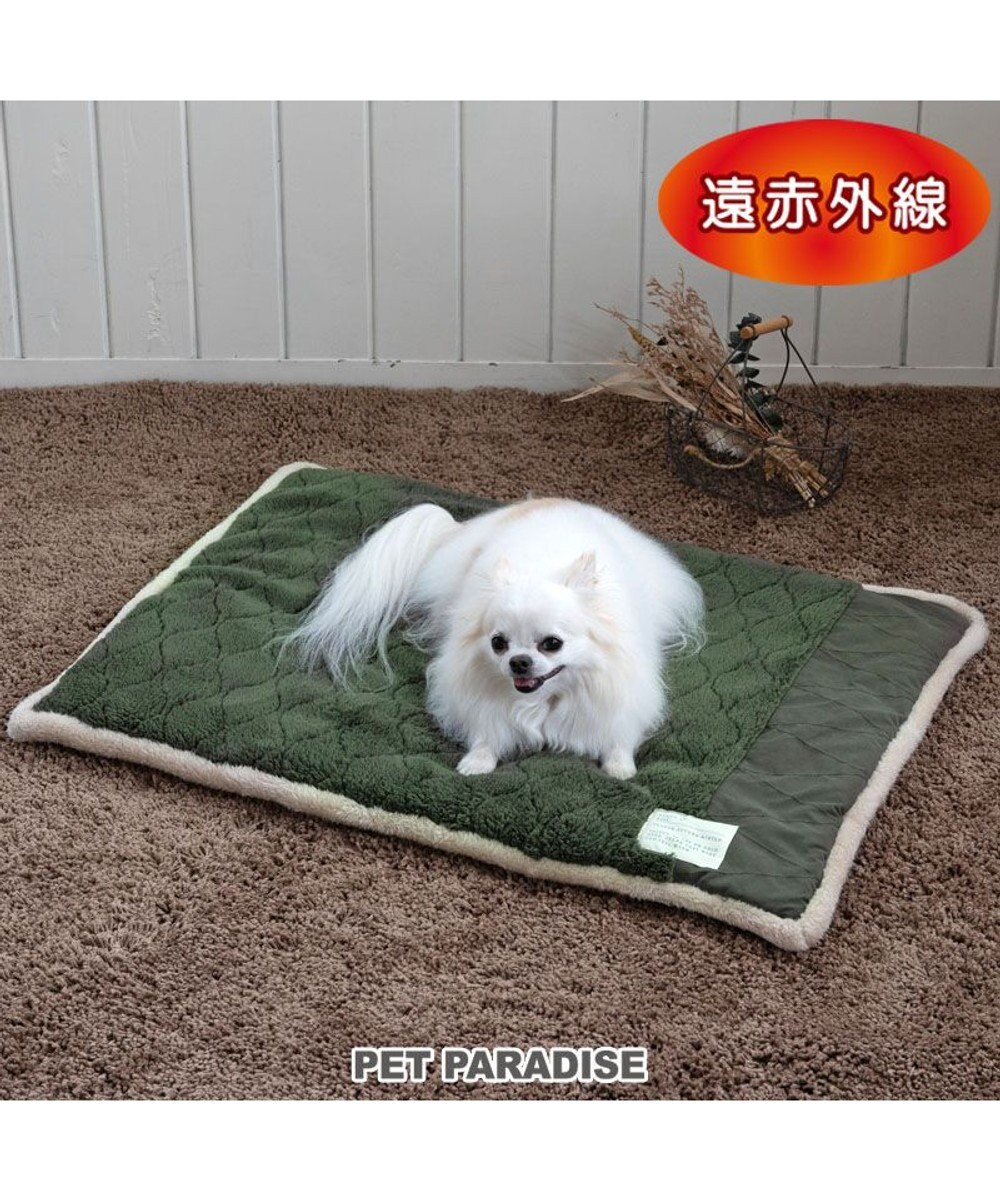 PET PARADISE ペットパラダイス 遠赤外線 マット 《オニオン柄》 角型 80×60cm 小型犬 