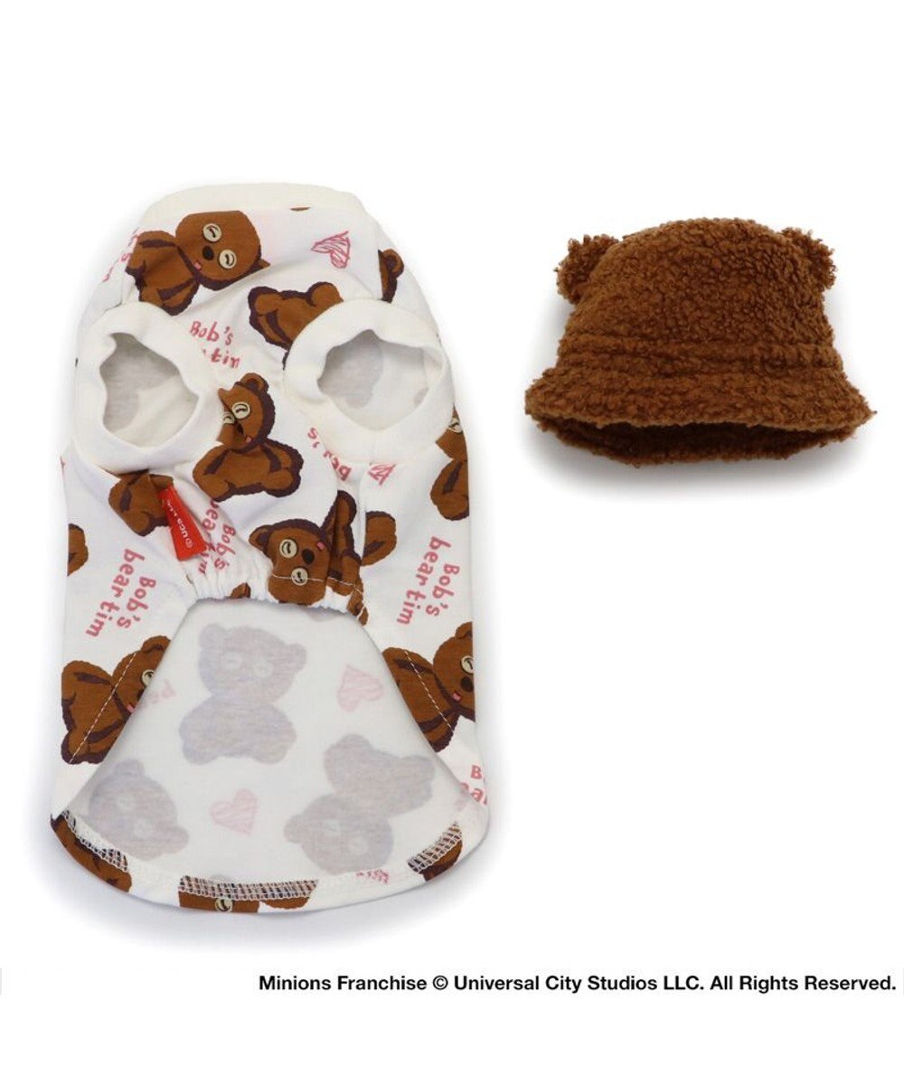 PET PARADISE ミニオン ティム バケットハット付き Tシャツ 小型犬 