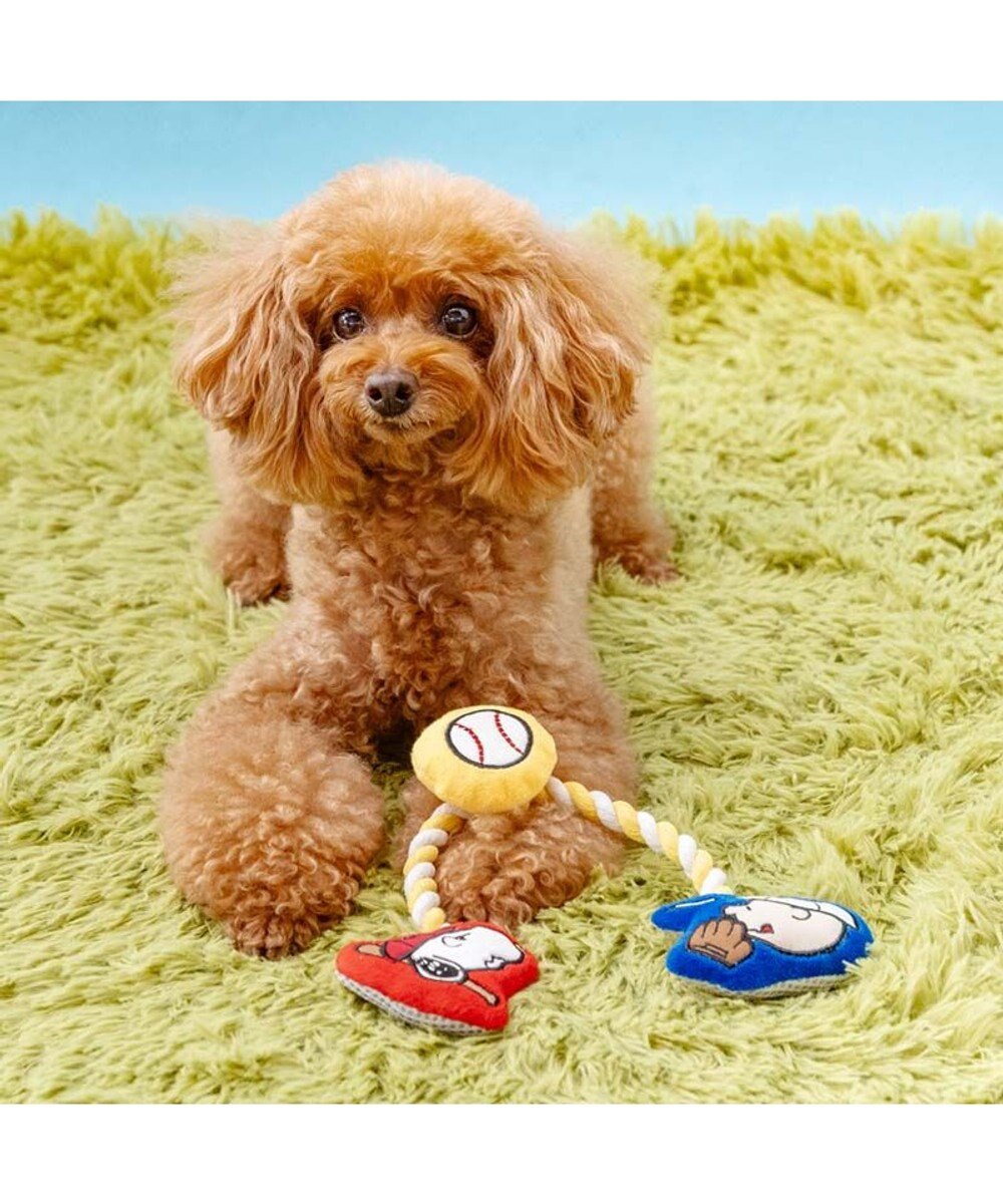 PET PARADISE スヌーピー 野球ロープトイ 