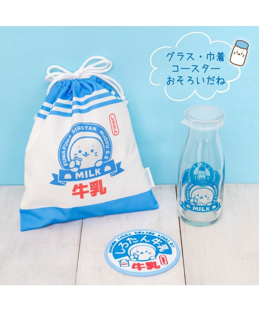 Mother garden しろたん 巾着 《牛乳柄》 