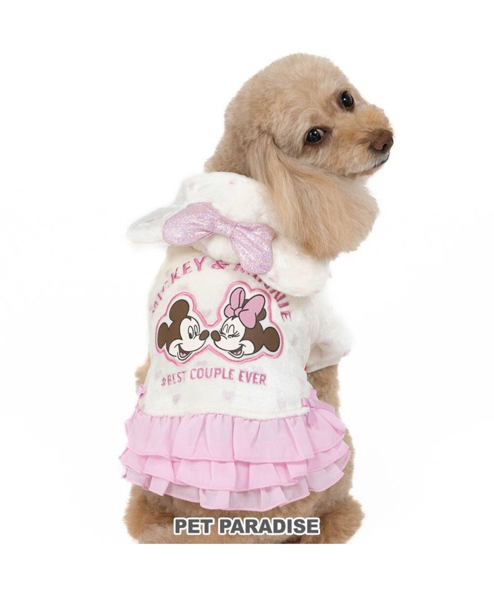 PET PARADISE ディズニー ミニーマウス  フレンズボアパーカー 小型犬 